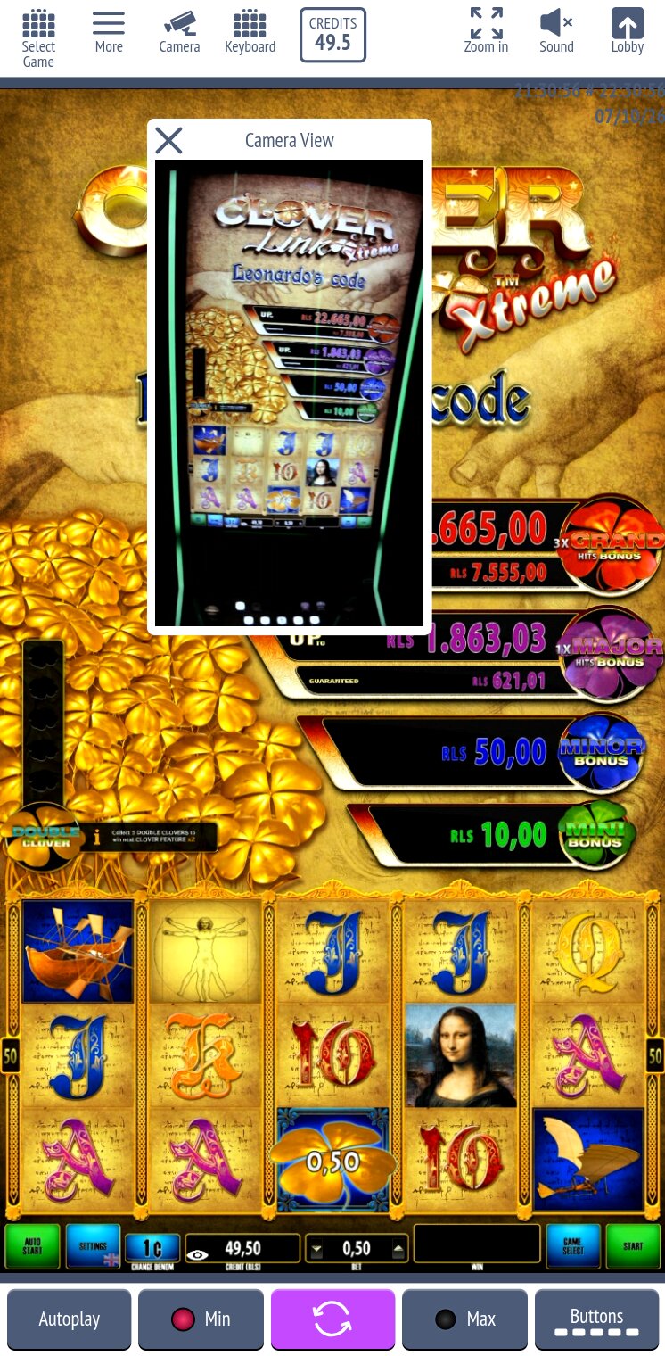 Vertical slot on portrait screen